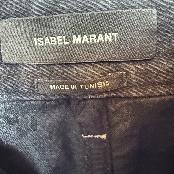 Isabel Marant Lorine Mini Pencil Denim Skirt Black Size 36 Goth Summer - Picture 4 of 6